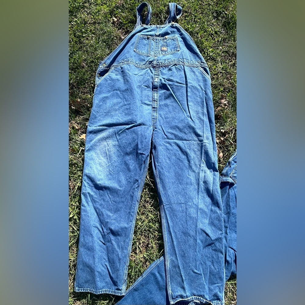 60x32 vintage vest back Oshkosh overalls coveralls farmer style